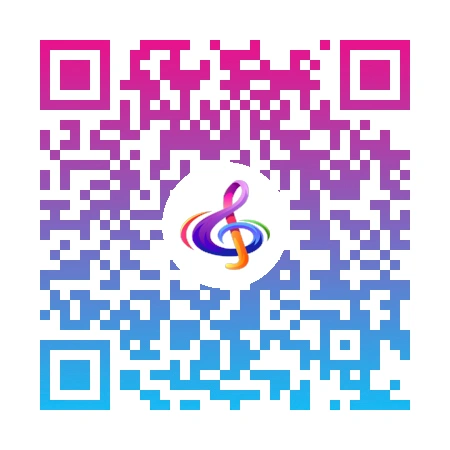 QR code to play sample English custom song